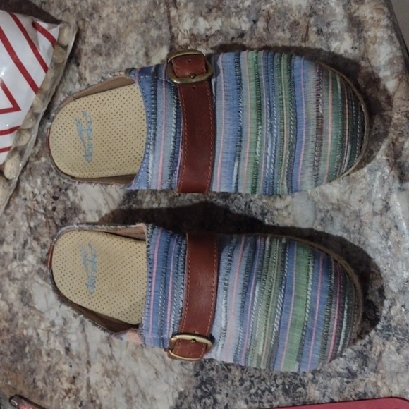 Dansko Jute Slip On Clogs  Artisan Weave Size 37 Shoes - Picture 10 of 11